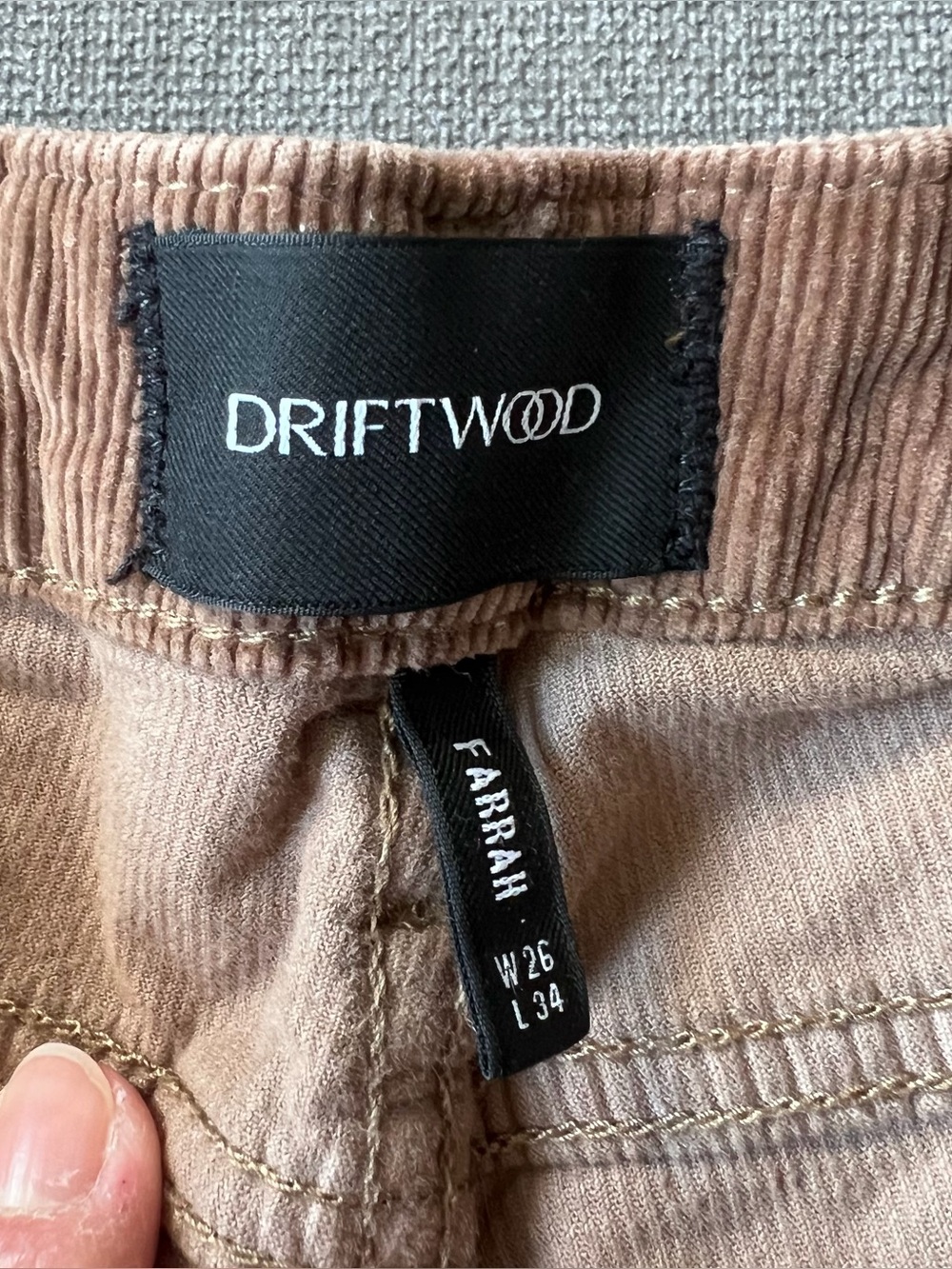 Driftwood Farrah Flare Embroidered Corduroy Jeans 26 x 34 - Picture 10 of 14